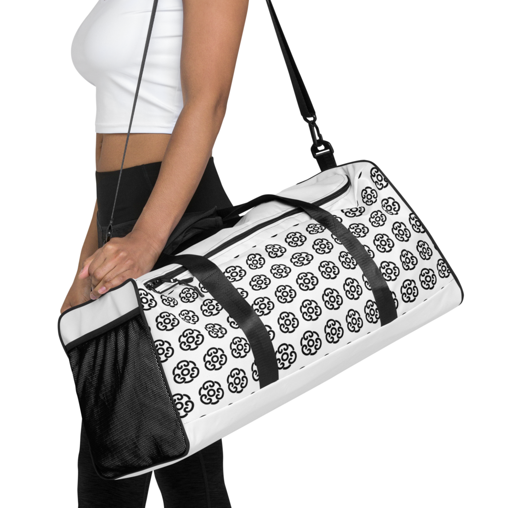 all over print duffle bag white front 691790aae6a4b.webp
