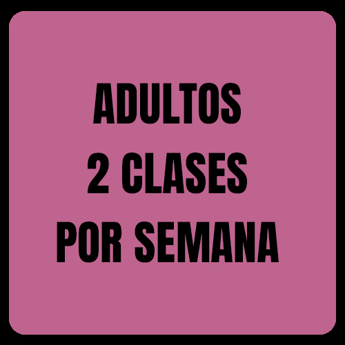 2 CLASES POR SEMANA