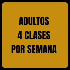 4 CLASES POR SEMANA