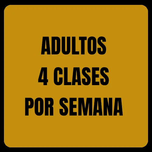 4 CLASES POR SEMANA